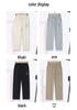 Mom's Summer High-Waisted Elastic Straight Leg Embroidered Pants for Middle-Aged Women