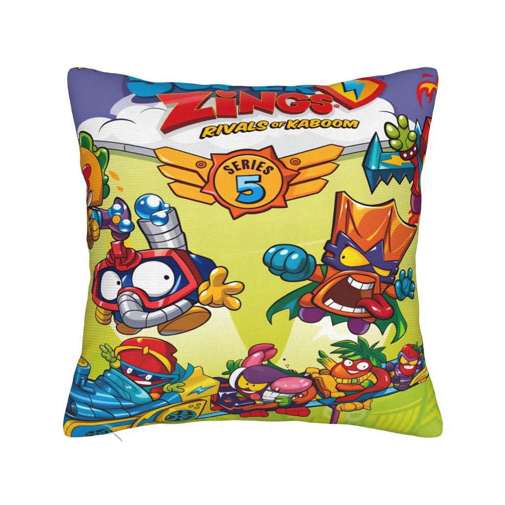 Super Zings Pillowcases Cute Funny Pillow Case For Living Room Bed Chair Soft Pillow Cover