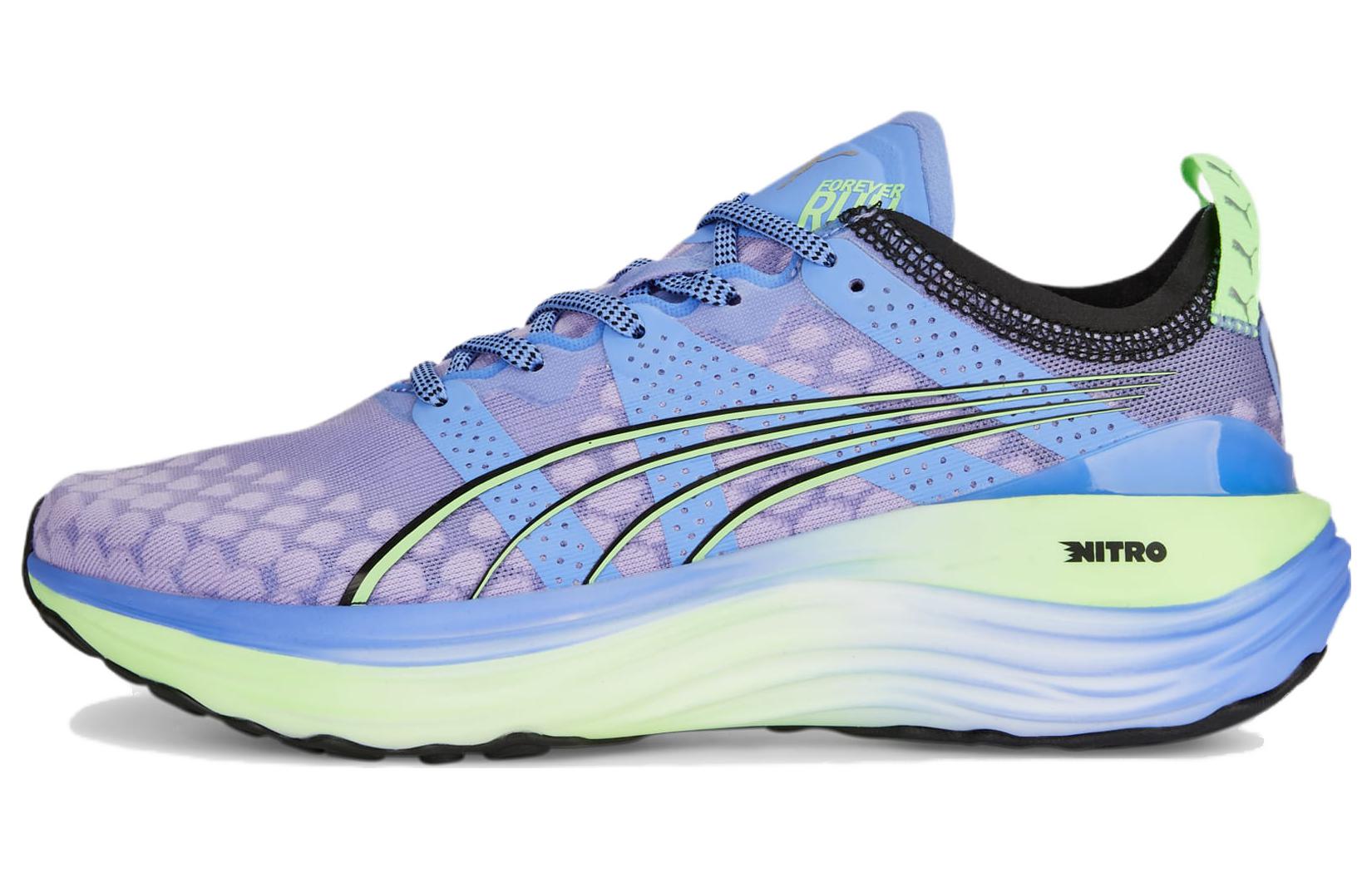 PUMA ForeverRun Nitro Elektro Purple Fizzy Lime Women s 377758-02 36