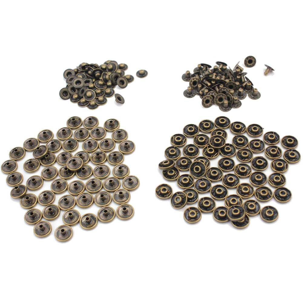 50 Pcs Bronze Metal Sewing Press Studs Buttons Snap Fasteners Diameter 12mm 50 Pcs Bronze Metal Sewing Press Studs Buttons Snap Fasteners Diameter 12mm