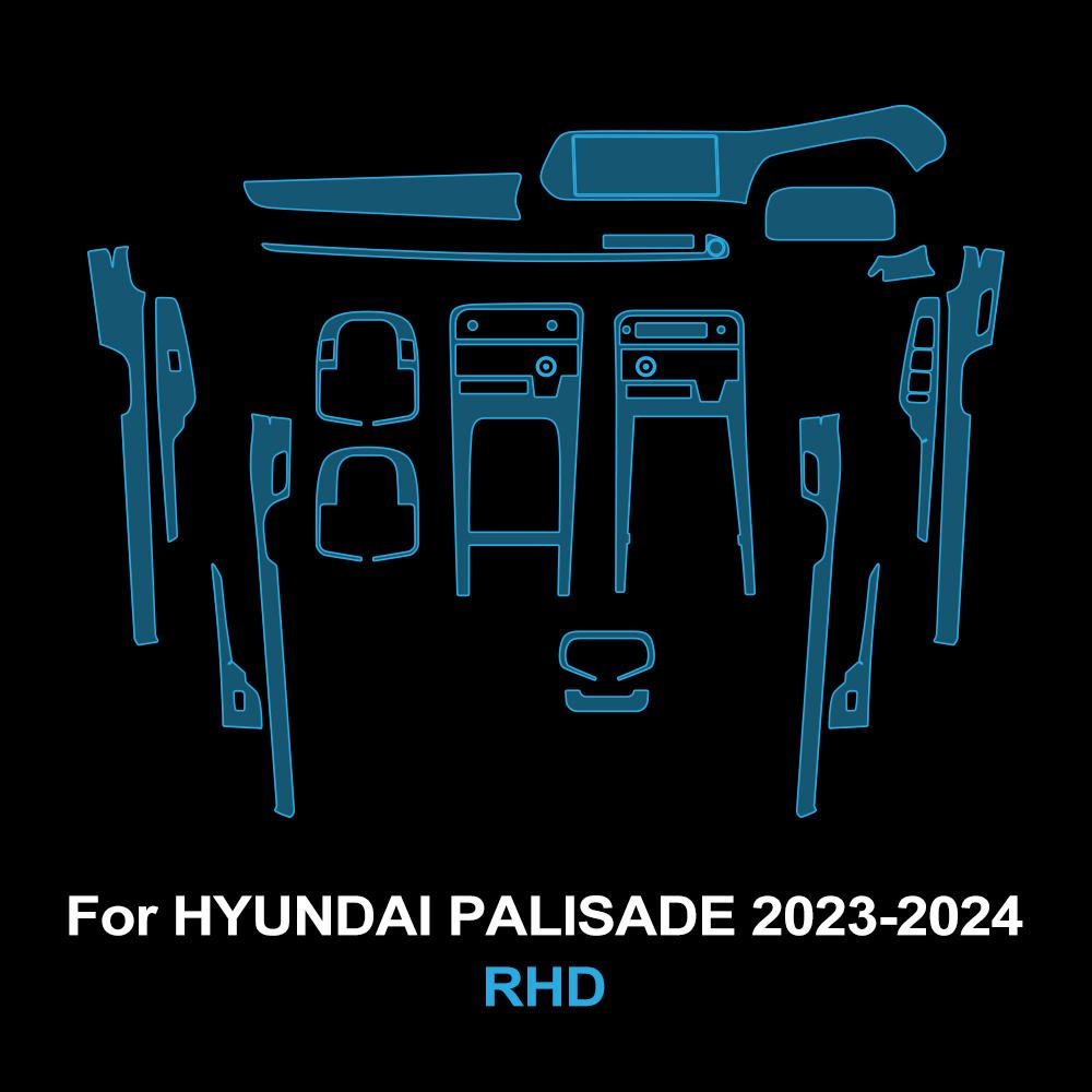 

Pre-cut TPU Interior Film for Hyundai Palisade 2025 2025 Car Gearbox Panel Dashboard Anti-Scratch Transparent Protector PPF Film
