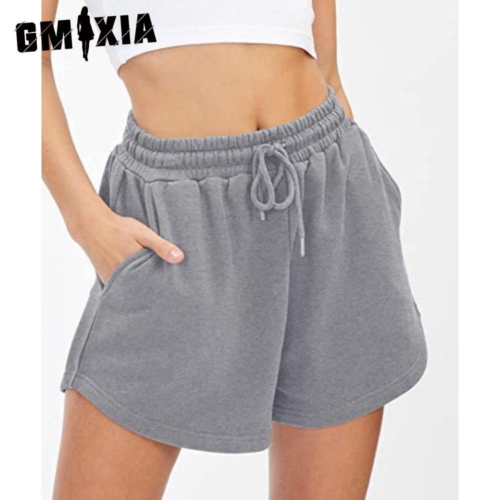 GMXIA Women's Fashion Casual Solid Color Print Pants & Capris