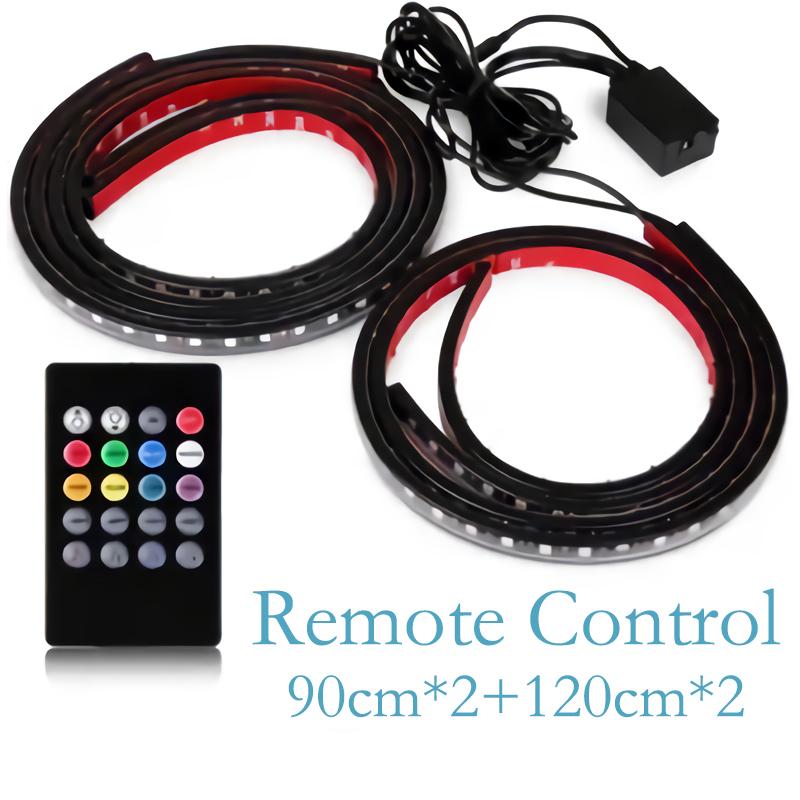 Car Underglow Neon Light Flexible LED Strip Underbody Remote/APP Control RGB Dream Color Auto Decorative Ambient Atmosphere Lamp Neon Lights 4