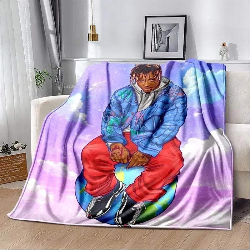 Album Rapper Juice Wrld 999 Blanket Poster Art Printed Flannel Blanket Soft Bedspread Sofa Warming Cover Gift for Music Fans
