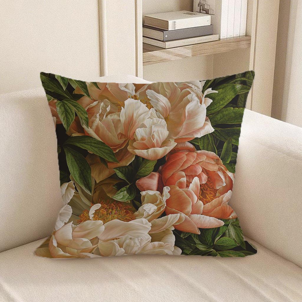 Colorful Floral Pattern Pillow CoversSuitable for Sofa Car Bedroom Decorative Cushion Cover Pillow Cover