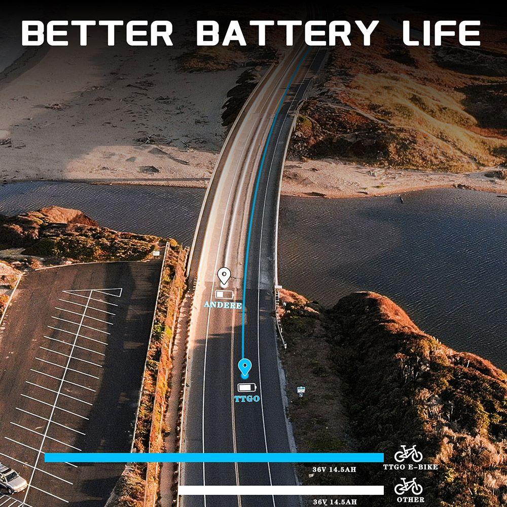 TTGO YY-26ST Electric Bike, 250W Motor, 36V 14.5AH Battery, 26*1.95-inch Tires, 25km/h Max Speed, 100km Max Range, Disc Brake