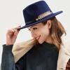 New Simple Fashion Formal Occasion Couples Woolen Hats Large Brimmed Jazz Hats Autumn And Winter Fashion British Vintage Top Hat