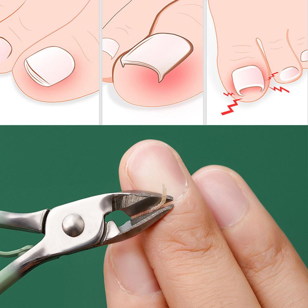 16pcs Nail Clippers Set Dead Skin Forceps Fork Ear Scoop Manicure Cutter Tools with Storage Bag