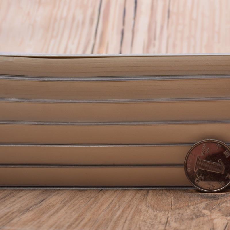 Rubber-Covered A5 Grid & Lined Notebook for Student Use.
