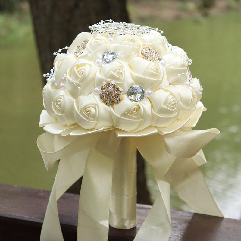 Korean Style Bridal Bouquet for Weddings - Artificial Flower Ball for Bridesmaids & Photo Props