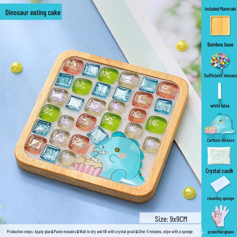 Mosaic DIY Coaster Kit: Parent-Child Creative Gift for Kids