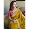 Party Wear Premium Rangoli Silk Saree – Elegant Wedding Collection with Embroidery Lace Border & Digital Print Blouse