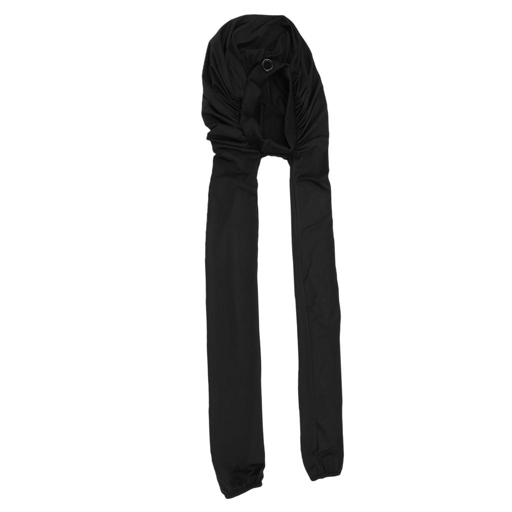 2 In 1 Long Hair Bonnet for Sleeping Hair Extensions Braids Dreads Weaves Protection Sleep Bonnet Black