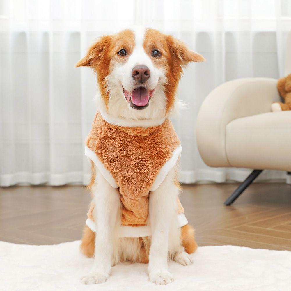 Autumn Winter New Cotton Plush Clothes for Large Dogs & Cats