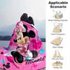 1pc Cute Minnie Printing Blanket - Soft, All-Season Throw for Living Room, Bedroom,Personalized Gift with Adorable Cartoon Design