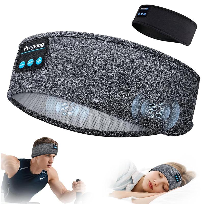 Sleep Headphones Bluetooth 5.4 Headband, Wireless Earphones Music Sleep Earbuds Sleeping Eye Mask with HD Stereo Speakers for Workout Running Travel