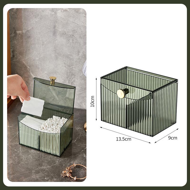 

Коробка для хранения ватных дисков Шкатулка для украшений Прозрачная коробка для хранения ватных палочек Органайзер для макияжа Подставка для помады Органайзер для косметики