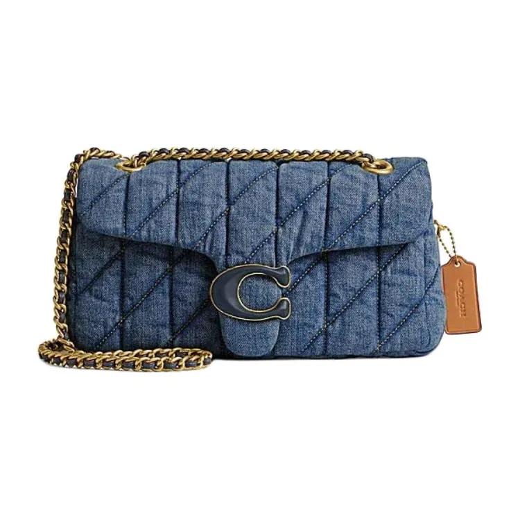 COACH Tabby Fabric Crossbody Bag , Shoulder Bag Medium Women's Indigo (Unisex) Crossbody Bags CR704 B4IN
