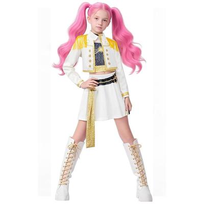 2025 Kpop Demon Hunter Cosplay Costume Rumi Zoey Mira Cosplay Girls Style Kids Stage Performance Clothes Halloween