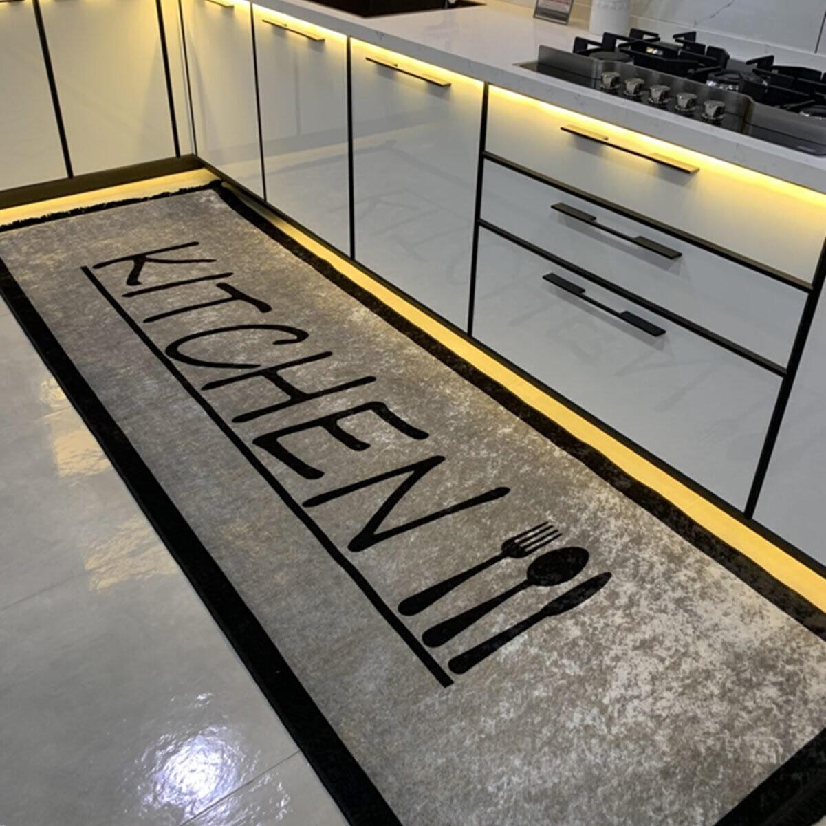 

Yeshill s Home Brilliant Latex Leather Base Ковер для кухни с бахромой
