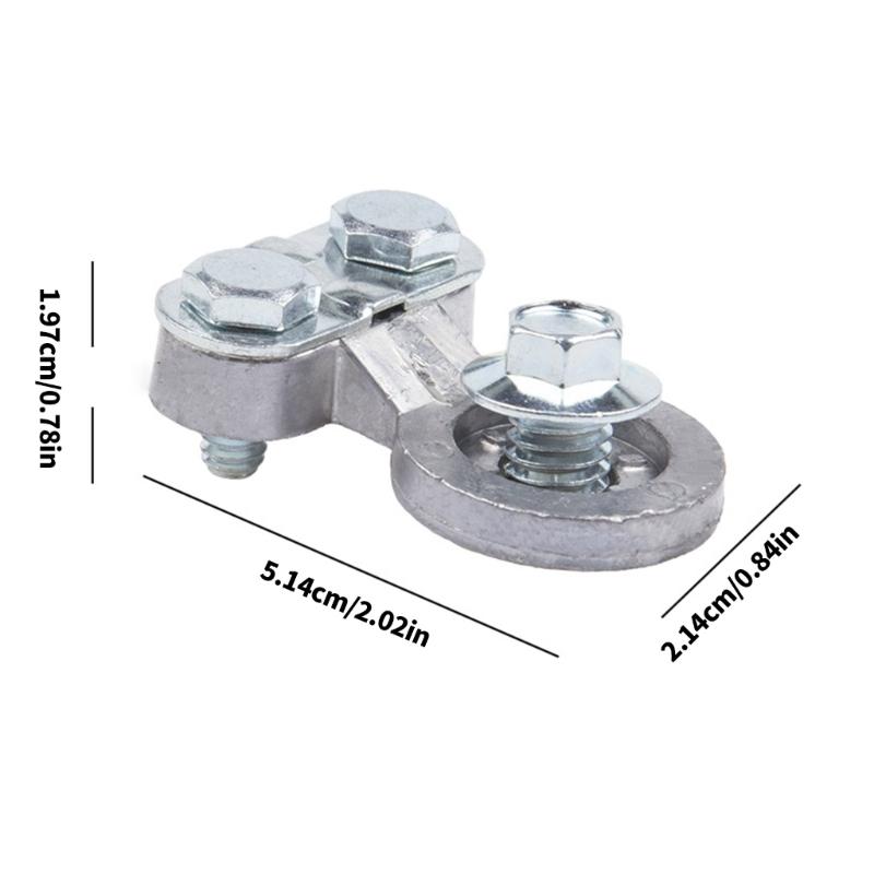 2pcs Side Post Battery Connector Zinc Alloy Terminals For Various Models Easy Setups Long Lasting Performances