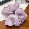 New Large-sized Fabric Hair Band and Hair AccessoryFeaturing Retro Floral and Diamond-encrusted Ponytail Hair Ties