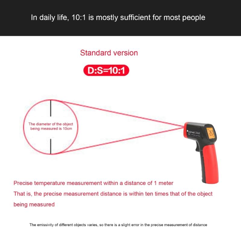 Thermometers Temperature Measurement Tool -20 To 400℃ IR Thermometers for Industrial Handheld Temp Reader