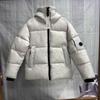 Mens Cotton Puffer Jacket With Patch Badge Hooded Loose Fit Streetwear Outdoor Winter Coat