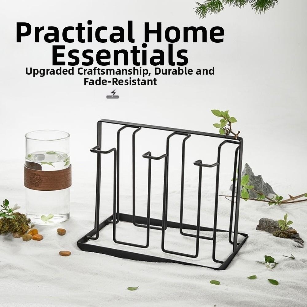 With Tray Tea Cup Rack Durable Water Cup Shelf Cup Accessories Glass Cup Stand Gift