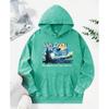 Artist Oil Painting Print Washed Hoodie Female Funny Streetwear Autumn Soft Pullover Cotton Oversized Women Hoody