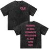 Rapper Plk Portrait Graphic Vintage Washed T-shirts Men Women Clothing Fashion Casual Oversized Short Sleeves T Shirt Streetwear