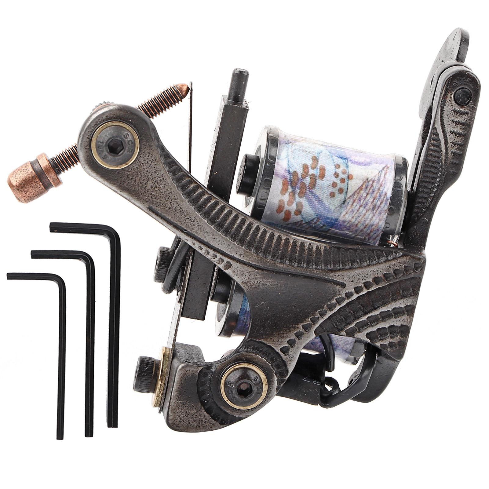 

10Wraps Coils Wire Unique Pattern Tattoo Machine Gun Carbon Steel Shader&Liner Tattoo Machine