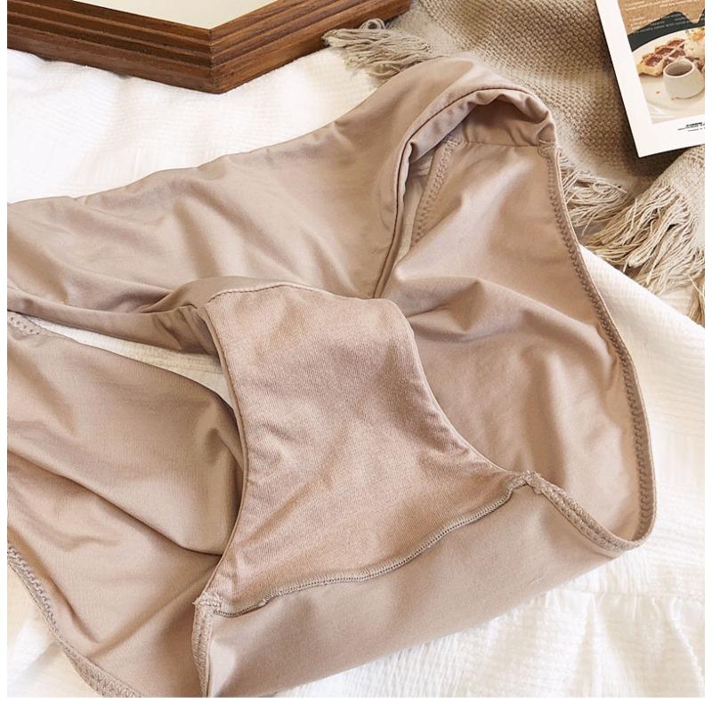 9 Color Women Seamless Panties Sexy Low Waist Milk Silk Comfort Breathable Briefs Buttock Cover Basic Shorts Ladies Lingerie