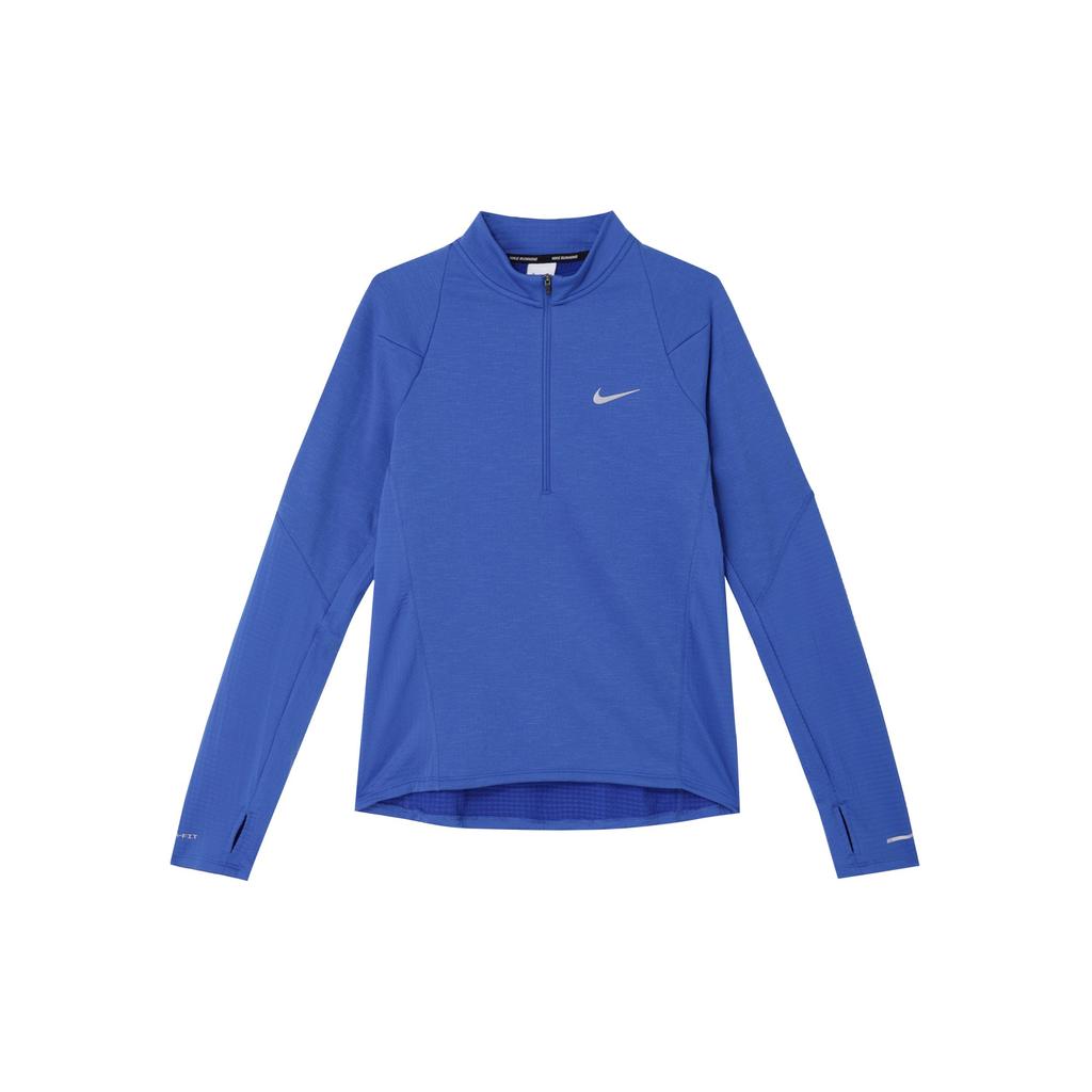 Nike Elemental Solid Half-Zip Waterproof Long-Sleeve T-Shirt Men Tops Game-Royal-Blue FB8565-480