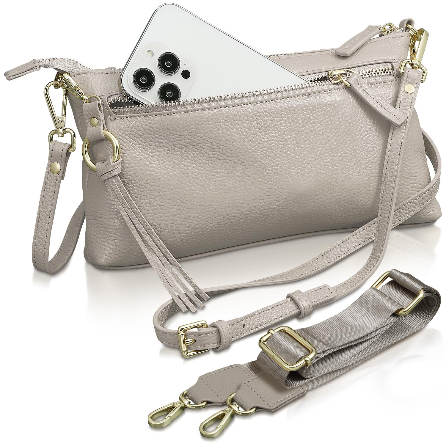 

Сумка через плече довга Сумка через плече для смартфона натуральна 2 види горизонтальна міні-сумка через плече для смартфона сумка через плече для смартфона подарунок до школи