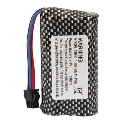 7.4V 1500mAh LiPo Battery For RC Car Remote Control Crawler Car Lithium Battery With SM 3P Plug for