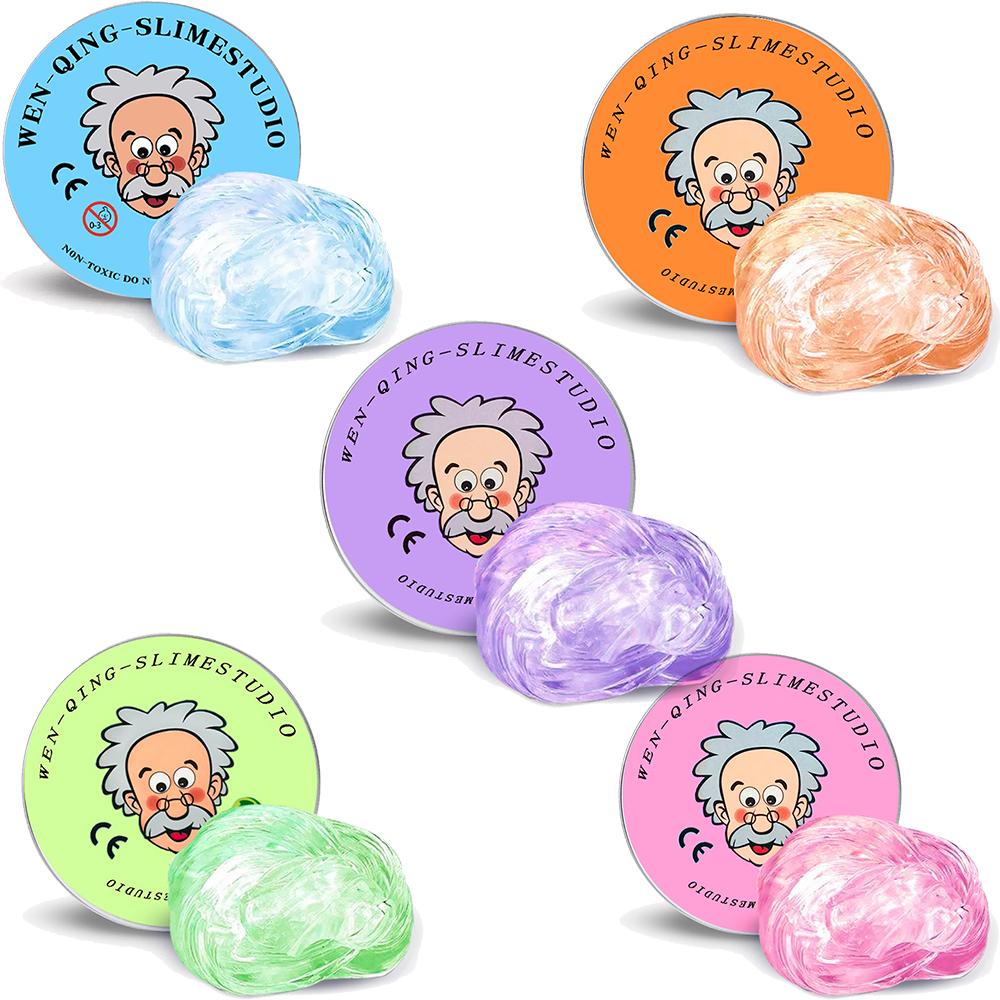 Colorful Non-Newtonian Liquid Decompression Toys Transparent Elastic Modeling Compound Non-Toxic Creative Gift For Adult Kids