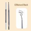 He Ying 3D Double-Ended Ultra-Fine Eyebrow Pencil: Waterproof, Sweatproof, Smudge-Proof, Easy for Beginners.