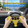 1pc Kids Simulated Driving Controller, Interactive Car Steering Wheel Toy, Educational Activity Gift, ABS Resin, Assorted Colors,No Batteries Included