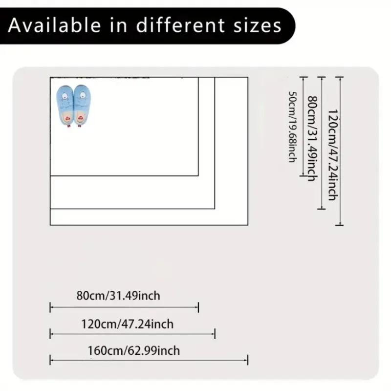 Beach Waves Area Rugs for Living Room Living Room for Bedroom Plaid Style Carpet Rugs for Dining Room Home Decor