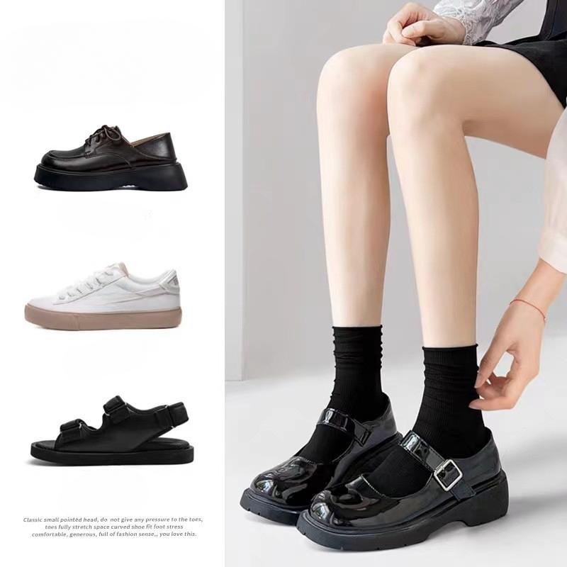 Nylon Samt Socken für Damen, Mittelhohe Dünne Frühjahrs- und Sommersocken mit Schlingen, Einfarbige Eis-Socken für Damen