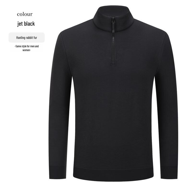 Yiliteng Retro Couple's Zipper Stand Collar Sweatshirt