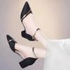 Sommer Neue Damen Spitzschuh High Heel Pailletten Sandalen Frau Sexy Schuhe Mode Perlen Dekoration Slingback Damen Pumps