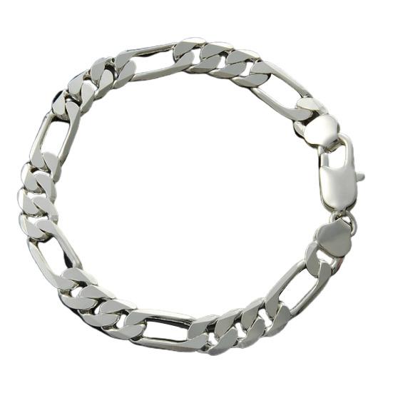 Men Bracelet Chain Hip Hop Jewelry Electroplating Bright Luster Bangle Birthday Gifts