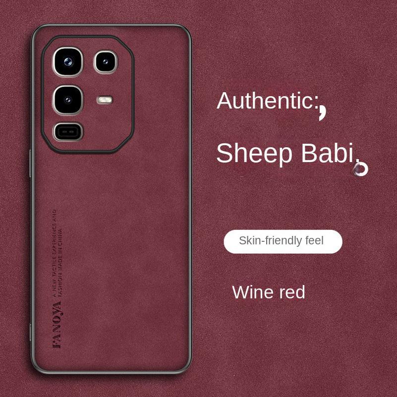 

Для Infinix Note 50 Pro Роскошный кожаный чехол Skinsheep для Infinix Note50pro 40 Pro Plus 40X Защитный противоударный силиконовый бампер Infinix Note 50Pro вино красного