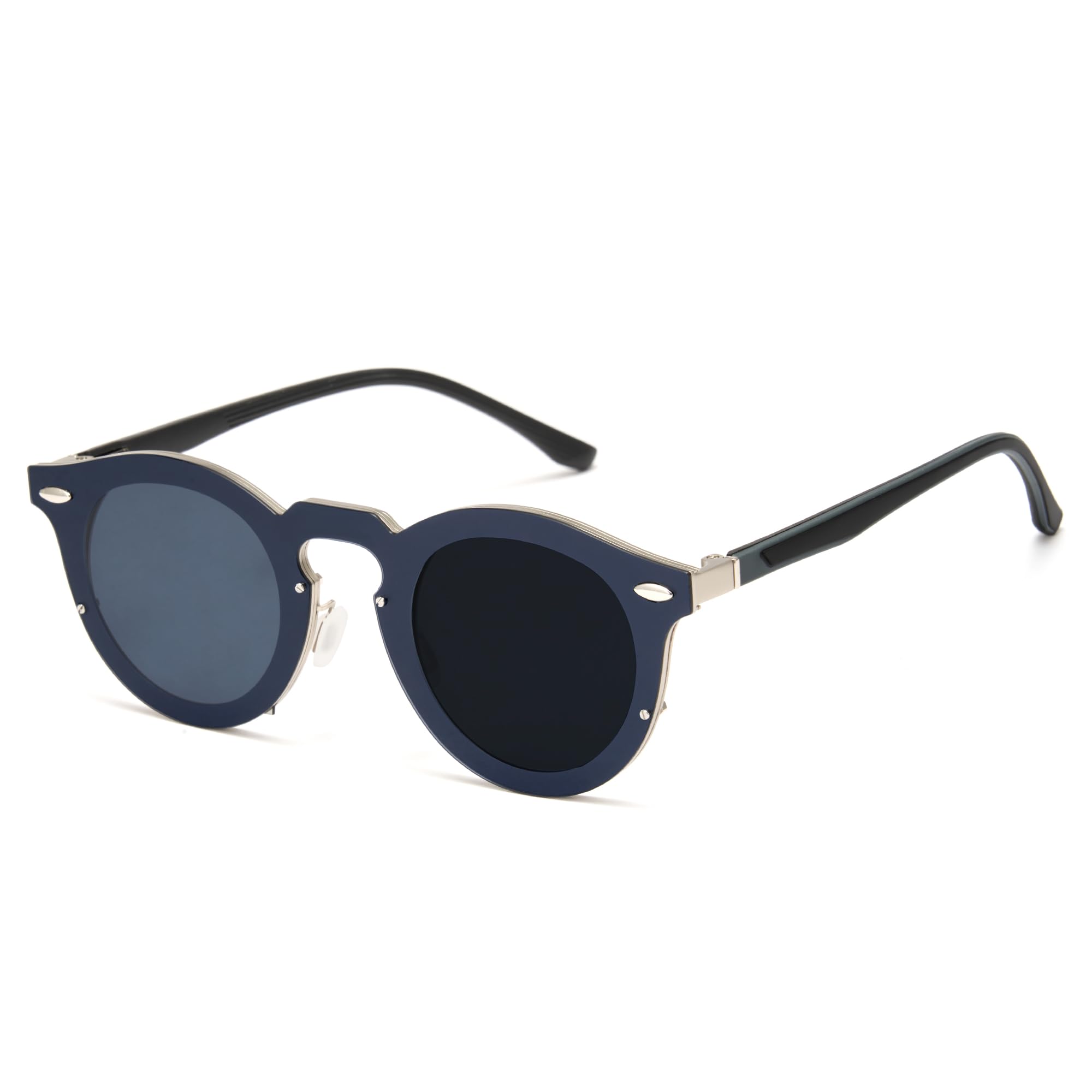 

Регулируемые солнцезащитные очки Cyxus с поляризованными круглыми линзами с переменной плотностью ND 17, регулируемые, с УФ-защитой, стильного дизайна, линзы, фильтр, уровни, защита, (P1317E19 Синий) синий