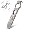 Titanium Alloy Crowbar with Neck Chain Multifunction Bottle Opener Wrench Outdoor Survival Tools EDC Camping Gear Gift for Men