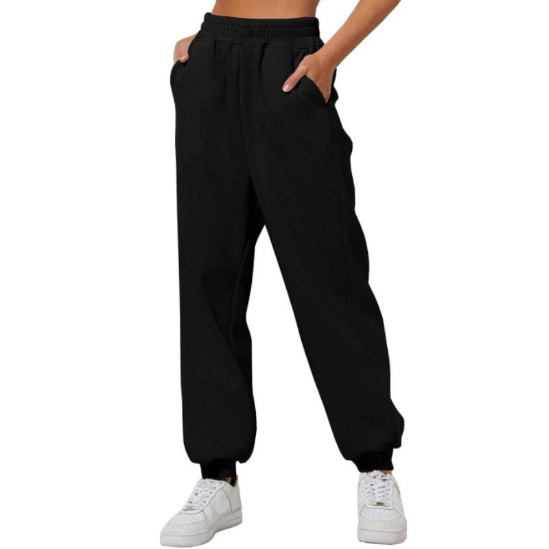 Women's Spring and Autumn High Waisted Loose Sweatpants Comfortable Casual Jogging Pants
