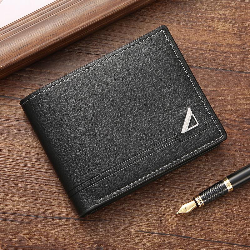 Men's Fashionable Large Capacity Leather Wallet - Youth Business Casual Style