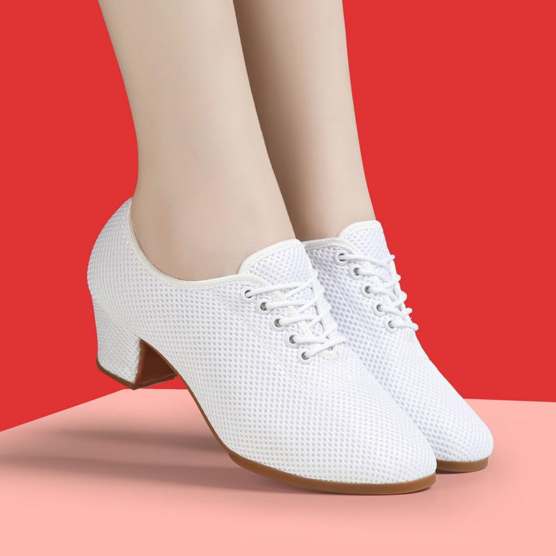 Women's Latin & Ballroom Dance Shoes - Soft Sole, Breathable, Lightweight, Ideal for Teachers, Training & Square Dance.